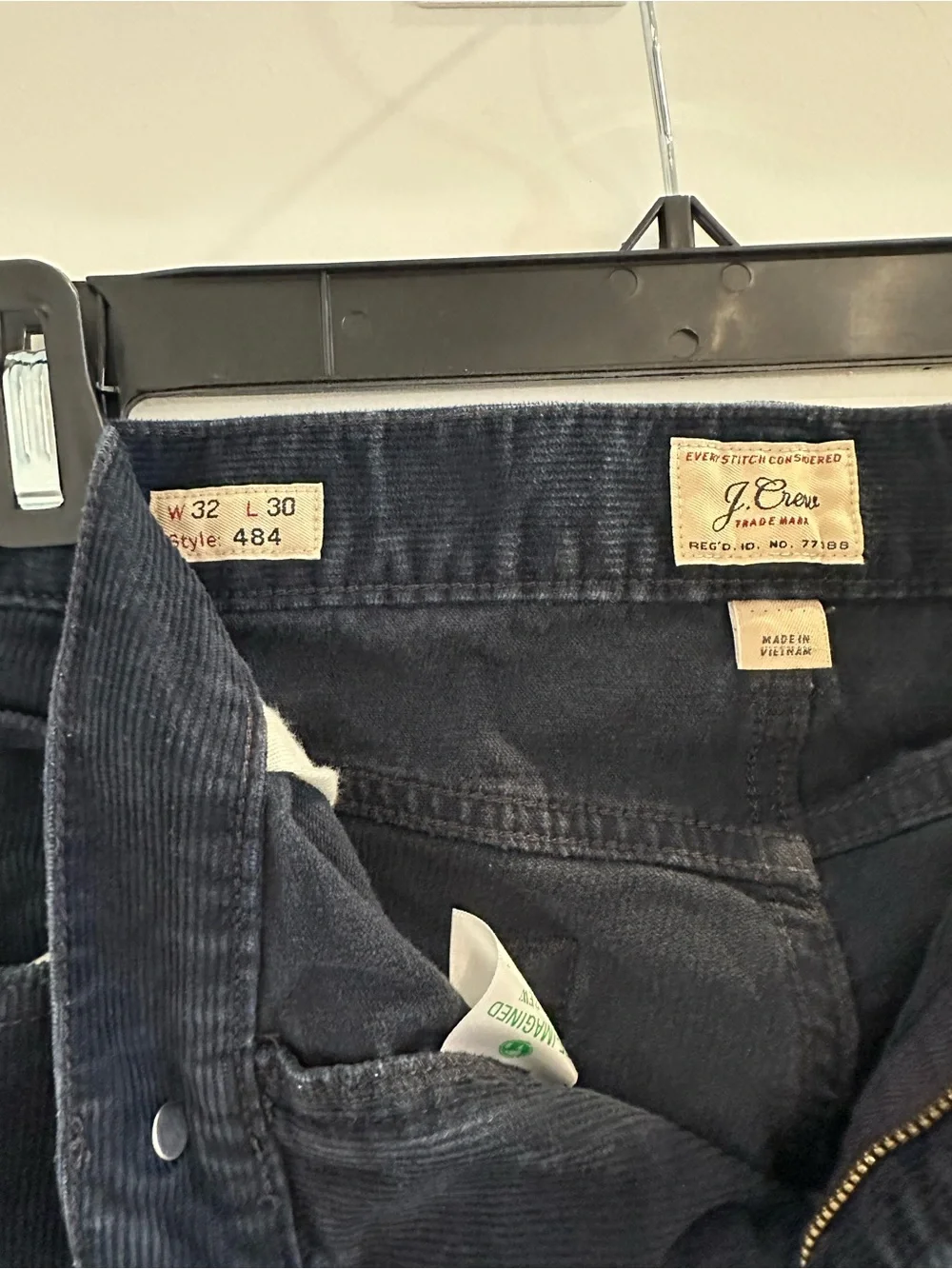J Crew Men's Navy Corduroy Pants